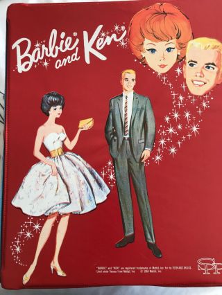 Vintage Barbie & Ken Dolls With Case And Accessories