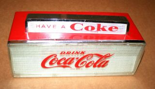 Rare Vintage Coke Coca Cola Fountain Soda Dispenser Top With Coca Cola Sign