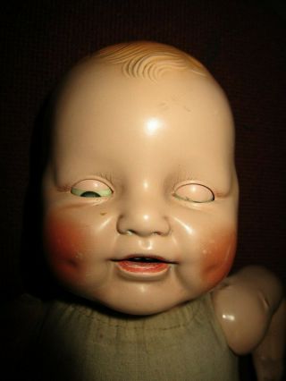 Adorable Antique E.  I.  H.  Co.  INC.  Horseman Doll Composition Sleep Eye Baby 6