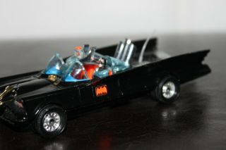 Corgi Toys 1967 267 Batmobile.  VERY RARE FACTORY ERROR BLUE DASH 8