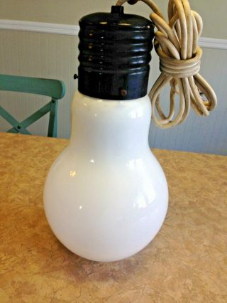 Vintage Giant Light Bulb Pendant Hanging Light Fixture -