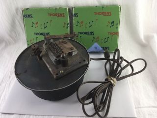 Vintage Thorens Music Box With 11 Discs