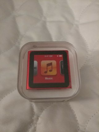 Apple Ipod Nano 6th Generation Product Red (8 Gb) Rare