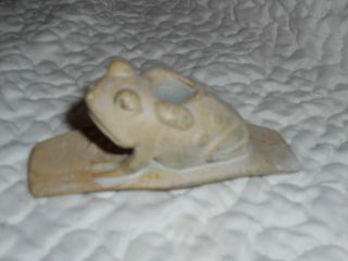 Vintage Artifact Effigy Pipe Frog - - Toad - - Very Detailed