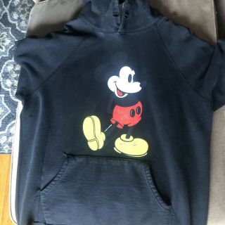 Supreme Fw09 Mickey Mouse Black Hooded Sweatshirt L Rare Og Kaws Disney Bape Vtg