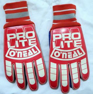 Vintage O’neal Pro - Lite Bmx Motocross Gloves Size 6 Rare