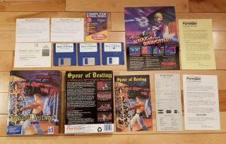 Ultra Rare - Wolfenstein Spear Of Destiny - Big Box - Ibm Pc 3 1/2 Inch Disks