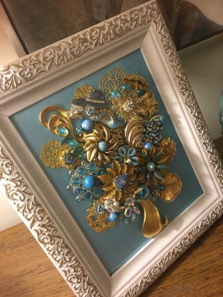 Vintage and Contemporary Jewelry Art framed 2