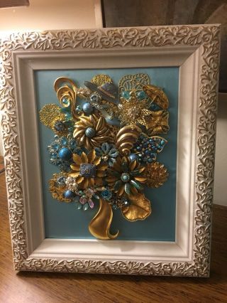 Vintage and Contemporary Jewelry Art framed 3