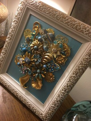 Vintage and Contemporary Jewelry Art framed 6