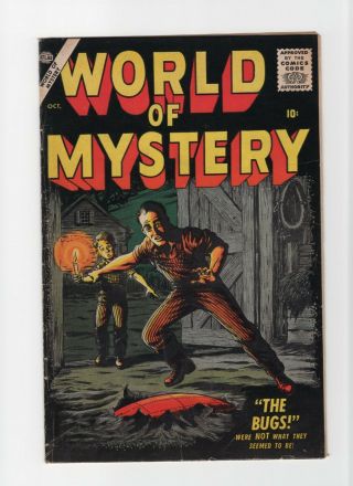 World Of Mystery 3 Vintage Marvel Atlas Comic Pre - Hero Horror Silver Age 10c