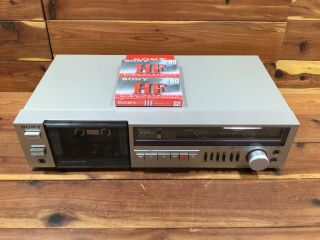Vintage Sony Stereo Cassette Deck Tc - Fx2 Recorder L/r Mic - In Dolby I Ii Iii Iv