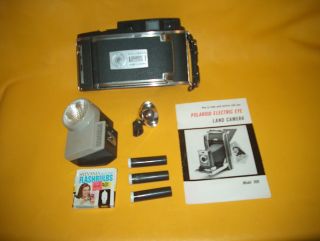 Vintage Polaroid 900 Electric Eye Land Film Camera Flash Carry Case 3