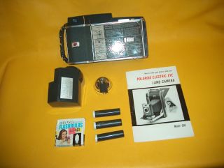 Vintage Polaroid 900 Electric Eye Land Film Camera Flash Carry Case 4