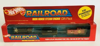 Vintage Mattel 1983 Hot Wheels Railroad Trains Iron Horse Steam Engine