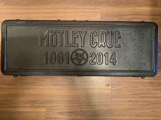 Schecter Motley Crue Final Tour Vip Commemorative Guitar Case Rare