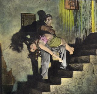 The Half - Way Girl 1925 Lost Silent Film Vintage Color Lobby Card Doris Kenyon 2
