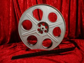 SIX VINTAGE 35MM 2000 FT.  14.  5 INCH METAL MOVIE THEATER FILM REELS 2