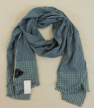 Rrl Double Rl Ralph Lauren Vintage Fringed Patchwork Striped Plaid Polo Scarf