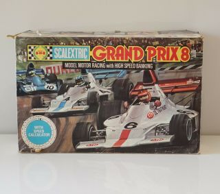 Vintage Scalextric Grand Prix 8 Formula One Slot Car Set - Australian Seller