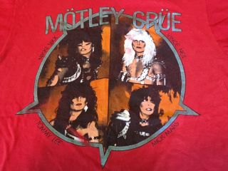 Vintage Motley Crue concert tour shirt T - shirt Iron Maiden ozzy osbourne 3