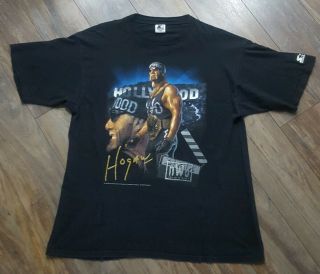 Wcw Nwo Hollywood Hulk Hogan Shirt Size Large 1998 Rap Tee Starter