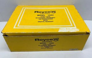 Vintage ROYCE Model 1 - 682 Electronics CB Radio AM Transceiver W/Box And Manuals 6