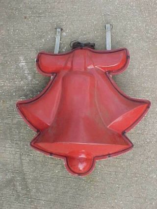 Vintage Red Christmas Bell Street Pole Municipal Light decoration 2
