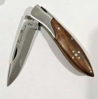Vintage Laguiole Pocket Knife Authentic 1980 Steel Wood Froge Floding Rare Men 