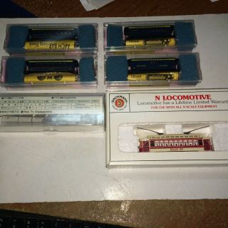 Vintage N Gauge Mib Kato Pass Car Light Kit (6),  Brill Trolley,  Overton 4 Car Set