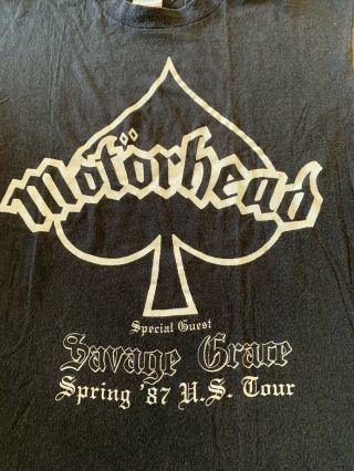 Motorhead Vintage tshirt 1987 The Animal Is Back Lemmy Rock N Roll Metal US Tour 2