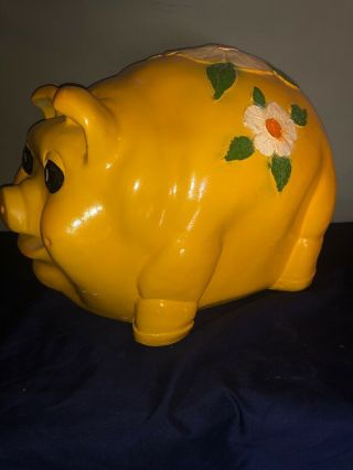 Vintage 1977 A - Z Co.  Chalkware Giant Pig Bank