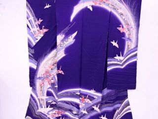 4161335: Japanese Kimono / Vintage Karieba For Furisode / Outlet Item / Kinginsa