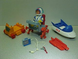 Vintage Eldon Billy Blastoff Space Astronaut Set Vehicles & Accessories 1968