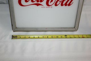Vintage Drink Coca Cola Lightup Sign Vending Machine Front Light Advertising 5