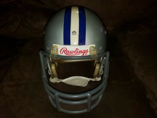 Vintage Rawlings Full Size Football Helmet Dallas Cowboys 4