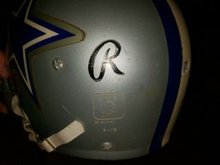 Vintage Rawlings Full Size Football Helmet Dallas Cowboys 5