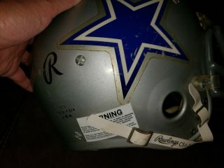Vintage Rawlings Full Size Football Helmet Dallas Cowboys 6
