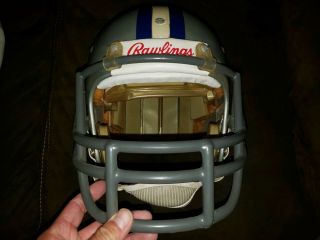 Vintage Rawlings Full Size Football Helmet Dallas Cowboys 8