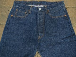 Vtg 80 ' s Levi ' s 501 Shrink to Fit Jeans Made in USA 34 x 33 (32 x 30) 3