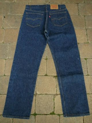 Vtg 80 ' s Levi ' s 501 Shrink to Fit Jeans Made in USA 34 x 33 (32 x 30) 4
