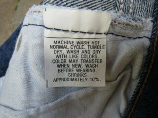 Vtg 80 ' s Levi ' s 501 Shrink to Fit Jeans Made in USA 34 x 33 (32 x 30) 8