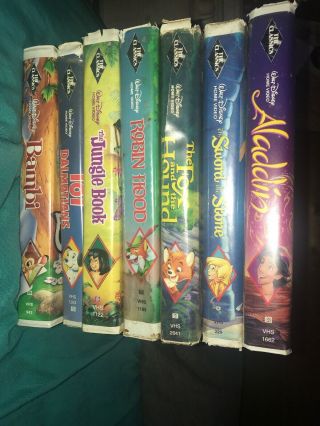 Disney Black Diamond VHS tapes RARE 2
