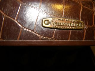 Vintage Samsonite Schwayder Bros ALLIGATOR 2 PC LUGGAGE SET MCM 3