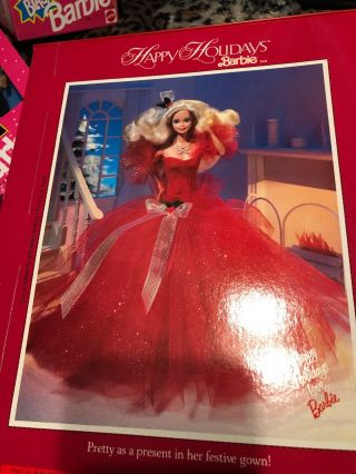 Vintage Happy Holidays Special Edition 1988 Christmas Barbie No.  1703 4