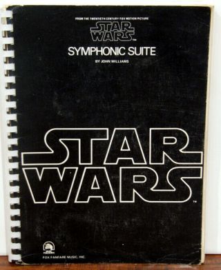 Star Wars Symphonic Suite John Williams Sheet Music Book Folio Rare Vintage