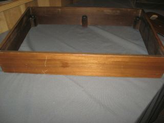 Vintage Thorens TD 124 TD121 Extended Plinth and SME 3012 cut Armboard 5