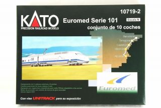 Kato N - Scale 10719 - 2 Euromed Serie 101 10 Car Set Very Rare