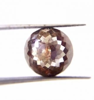 Biggest Rare 6.  47tcw 10.  5 Mm Brownish Gray Round Rose Cut Loose Natural Diamond