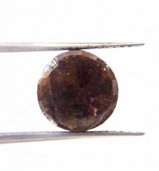 Biggest Rare 6.  47TCW 10.  5 MM Brownish Gray Round Rose cut Loose Natural Diamond 2